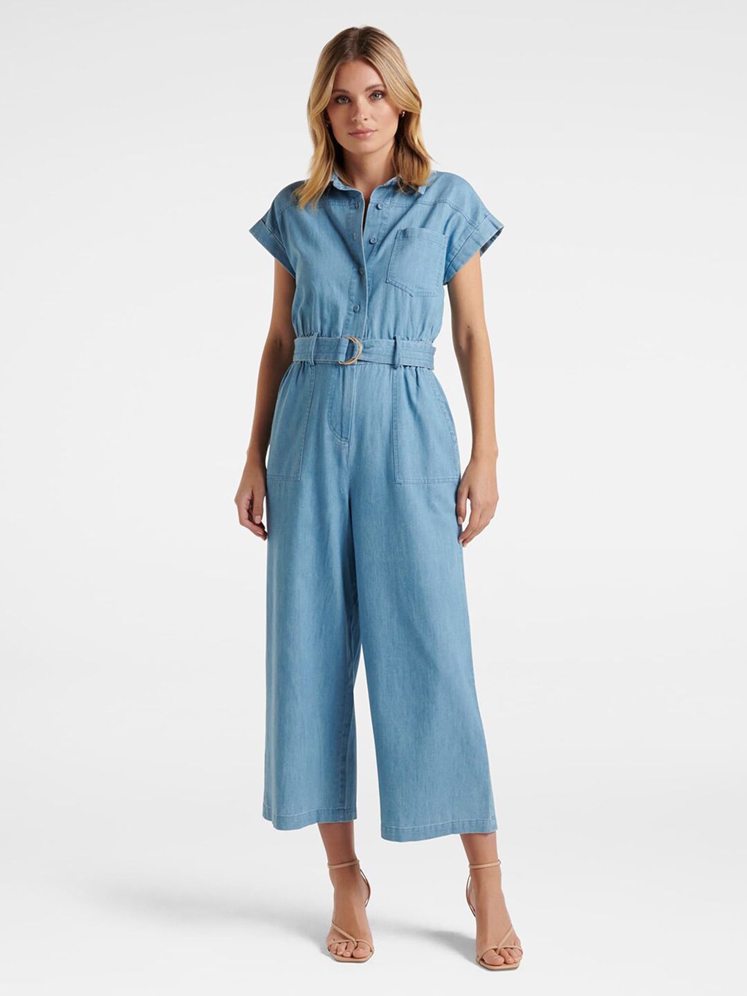 Forever New Women Blue Jumpsuit Price in India