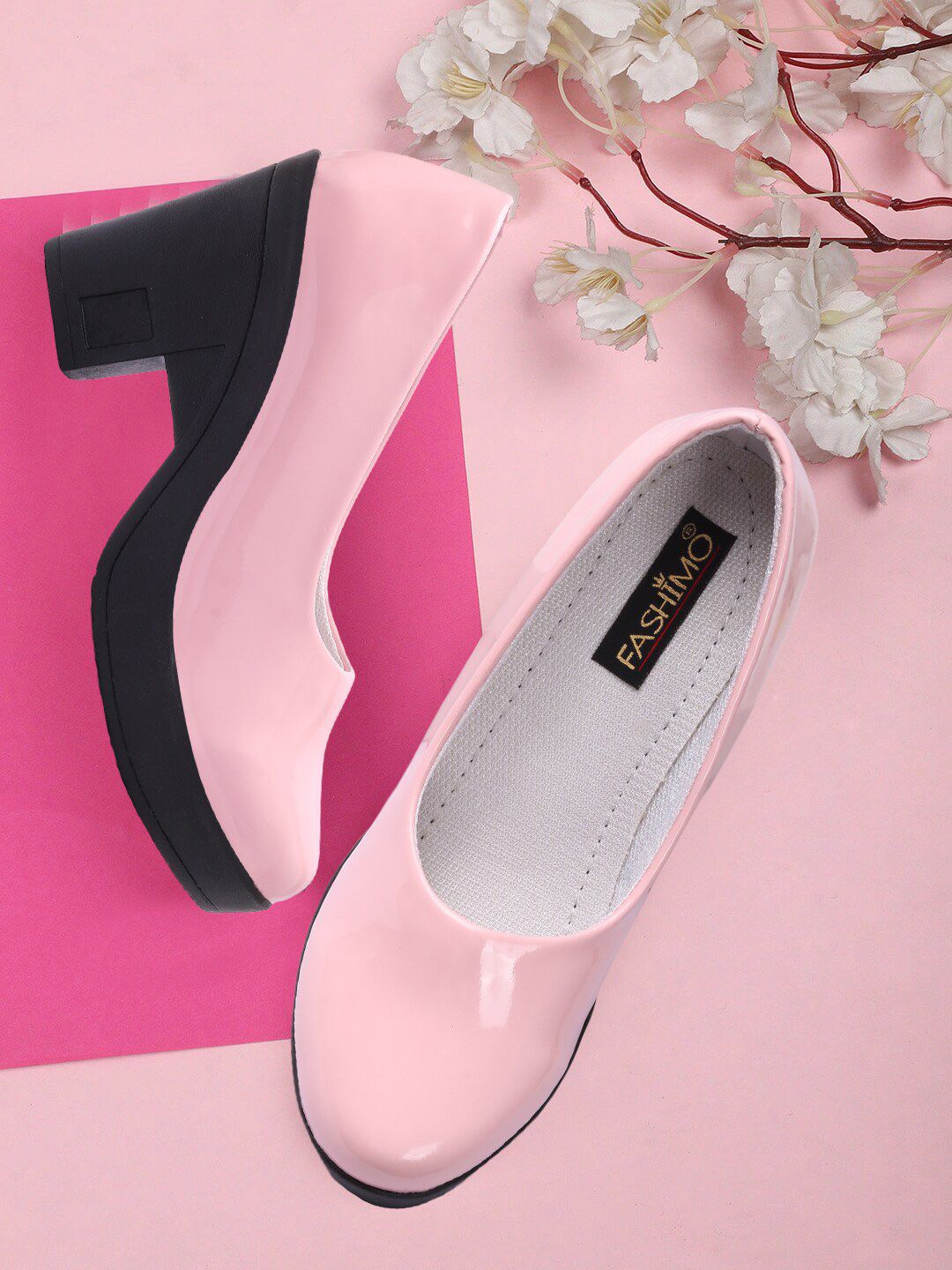 FASHIMO Pink Wedge Pumps Price in India