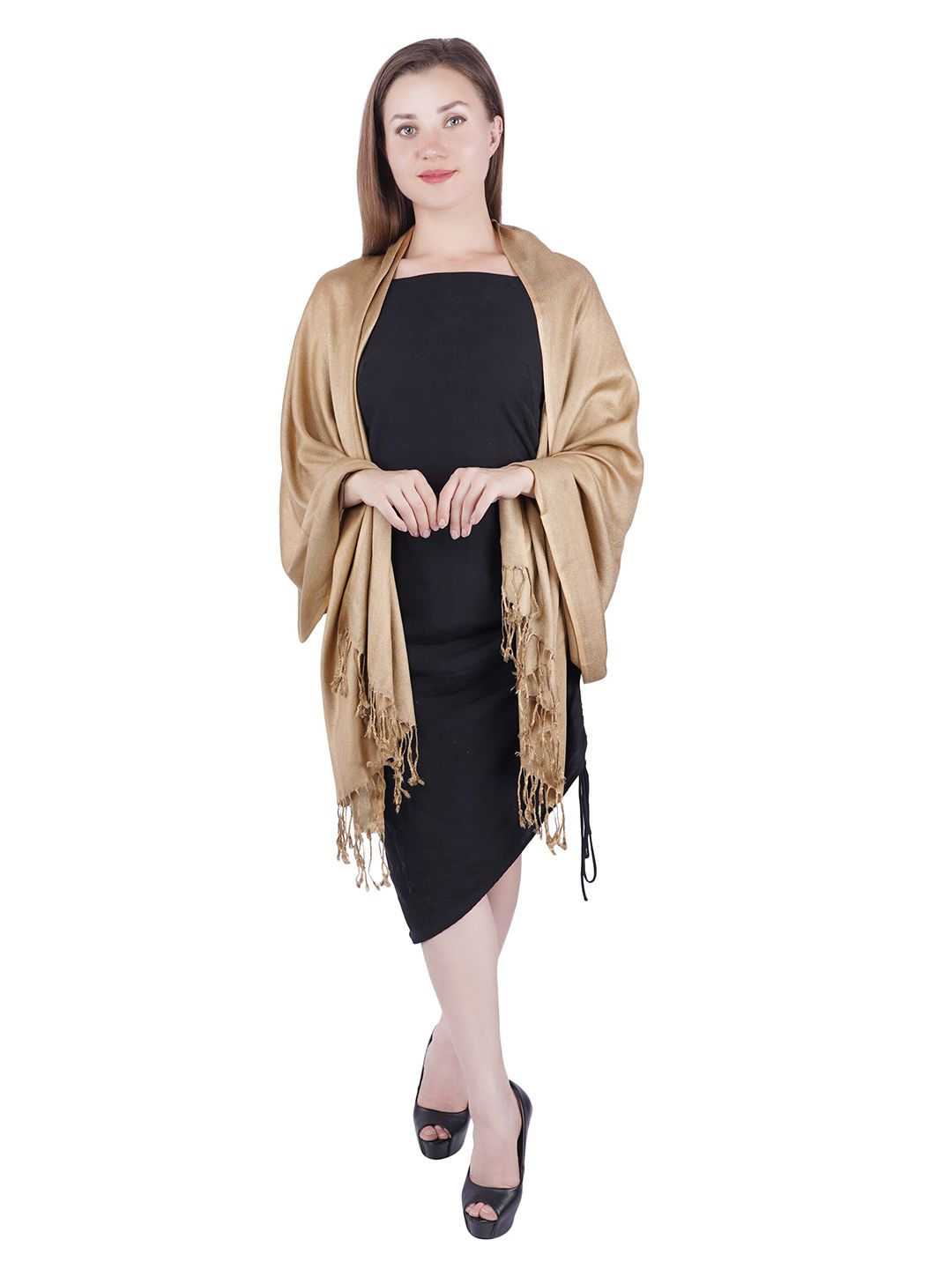 MUFFLY Women Brown Stoles Price in India