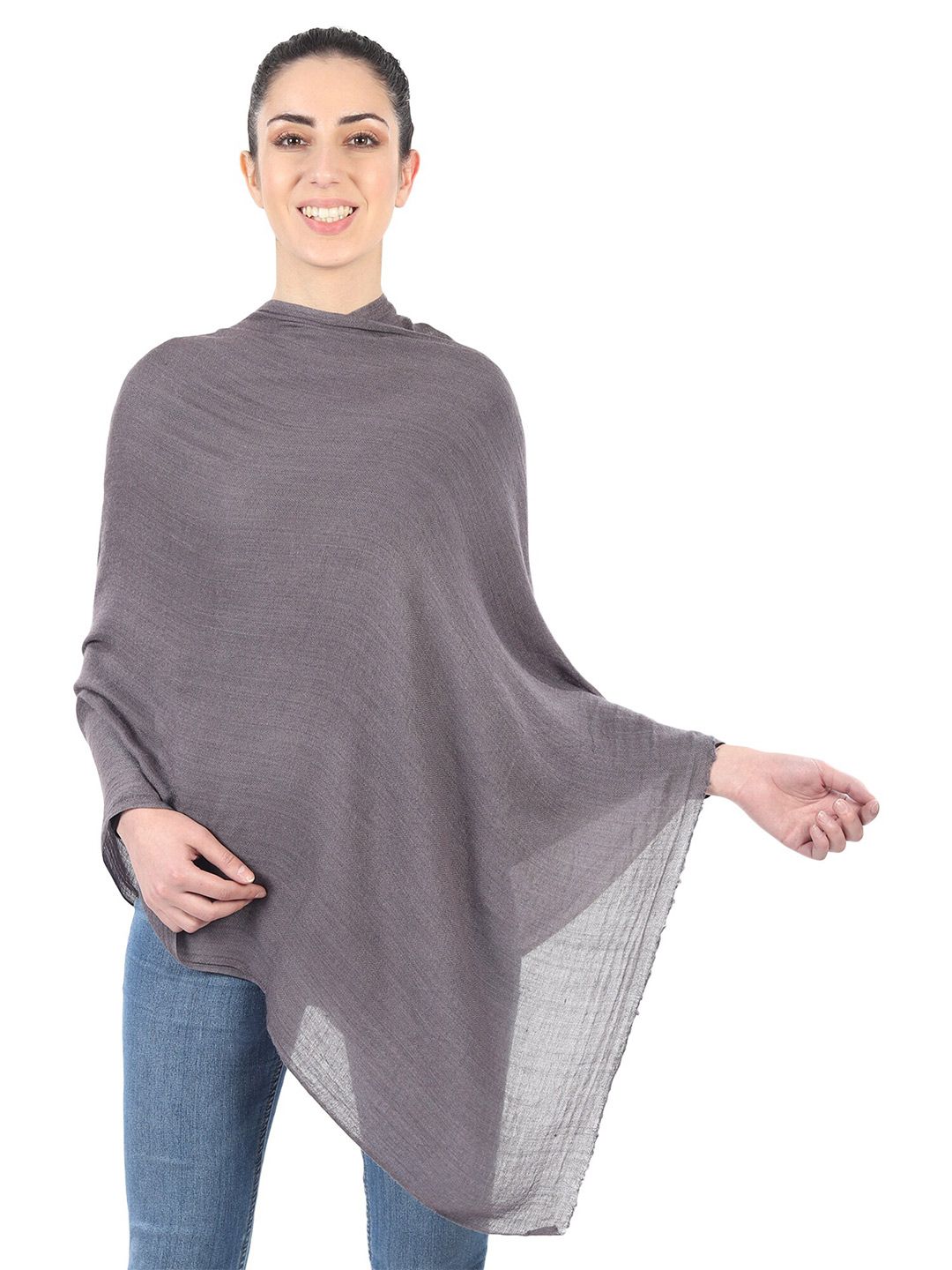 MUFFLY Women Grey Stoles Price in India