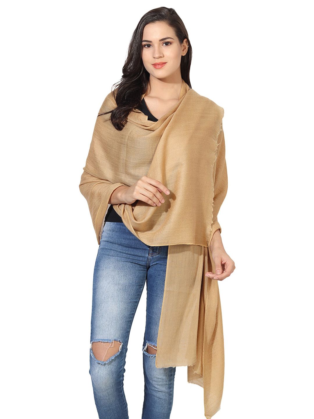 MUFFLY Women Mustard Stoles Price in India