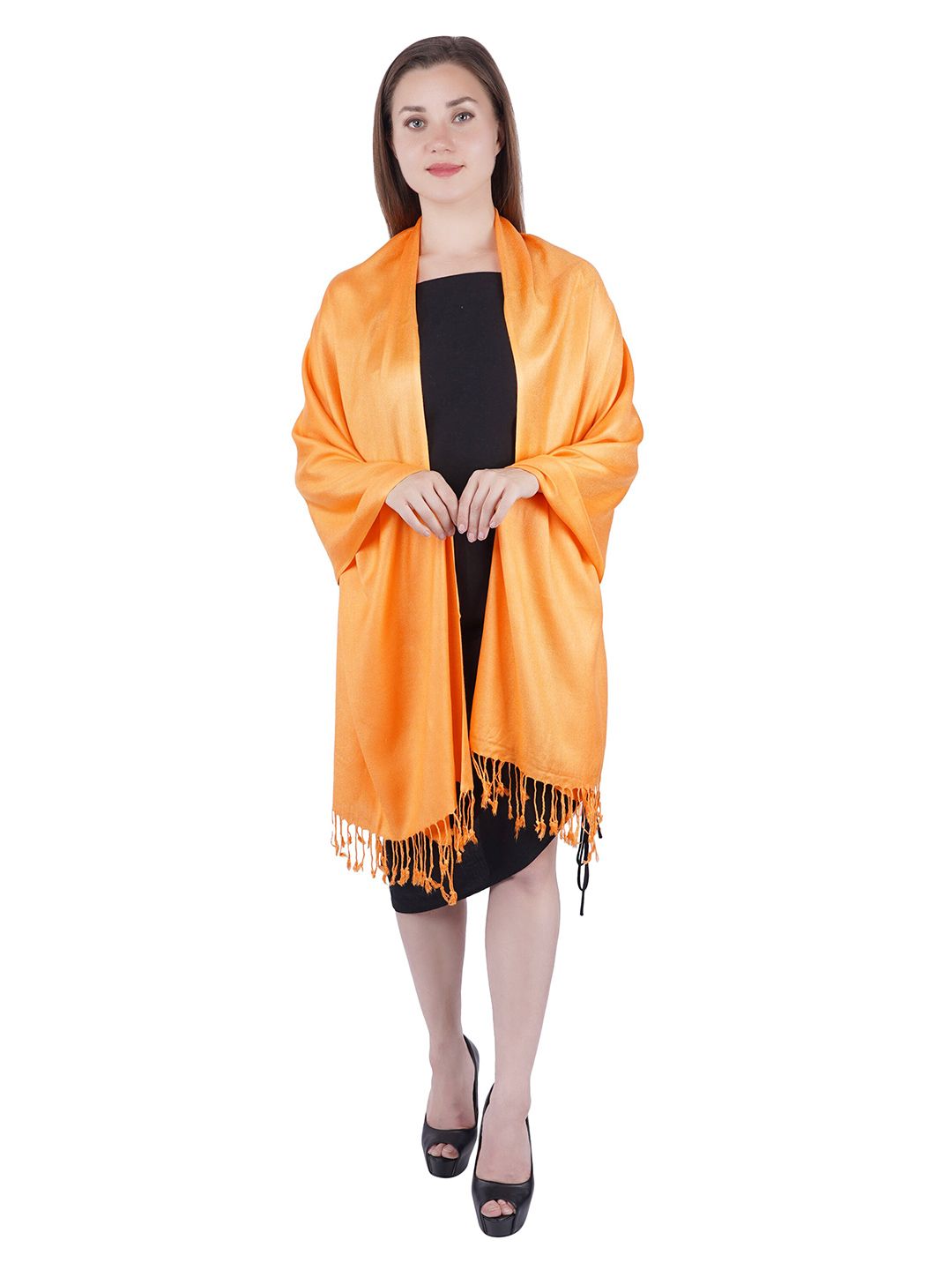 MUFFLY Women Orange Stoles Price in India