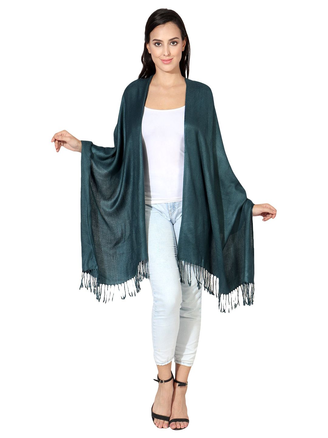 MUFFLY Women Green Stoles Price in India