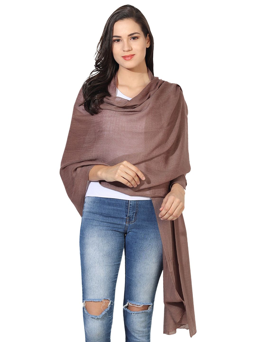 MUFFLY Women Brown Stoles Price in India