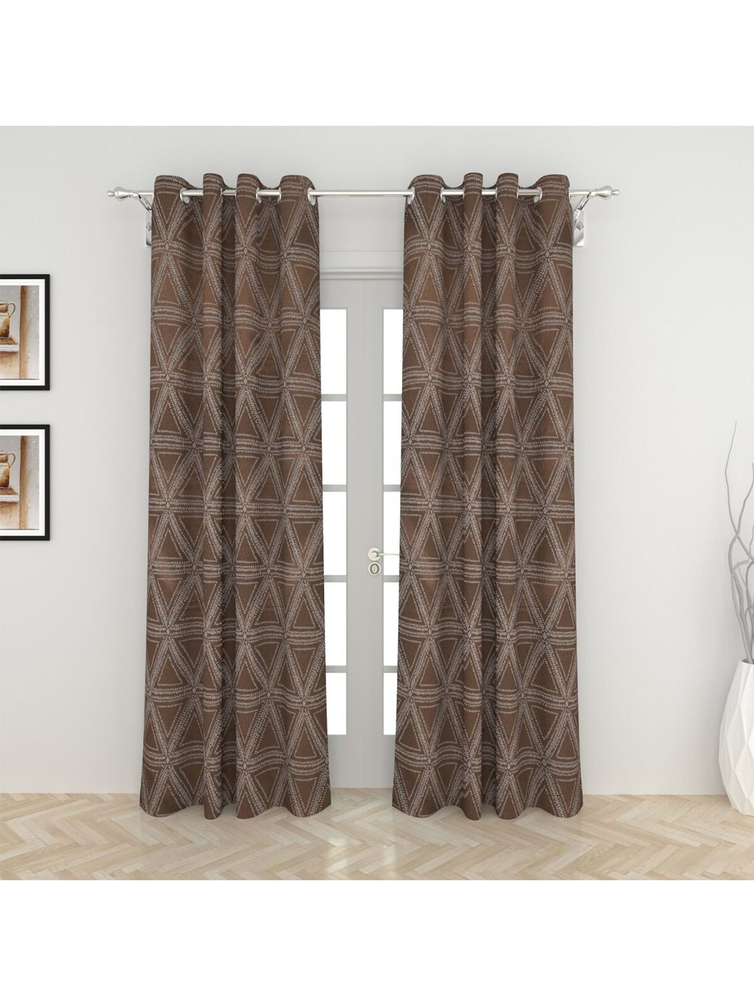 Home Centre Unisex Brown Curtains and Sheers Price in India