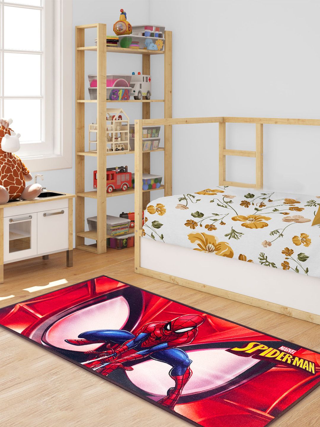 YK Multicolored Spiderman Printed Anti-Skid Runner Price in India