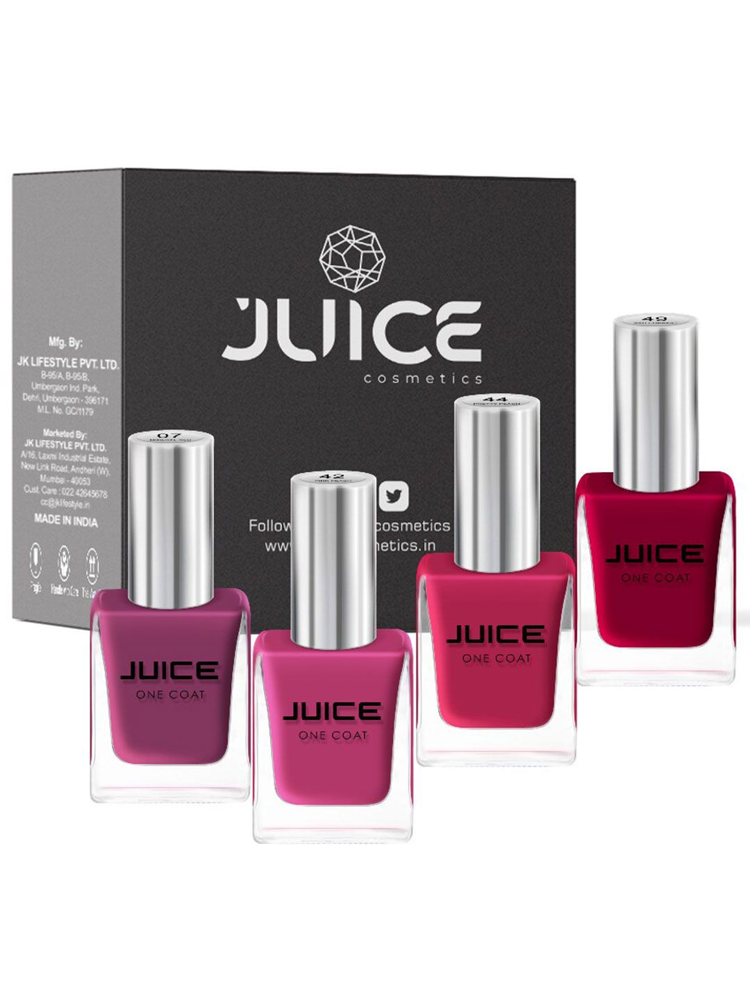 JUICE Set Of 4 Nail Paint 44ml