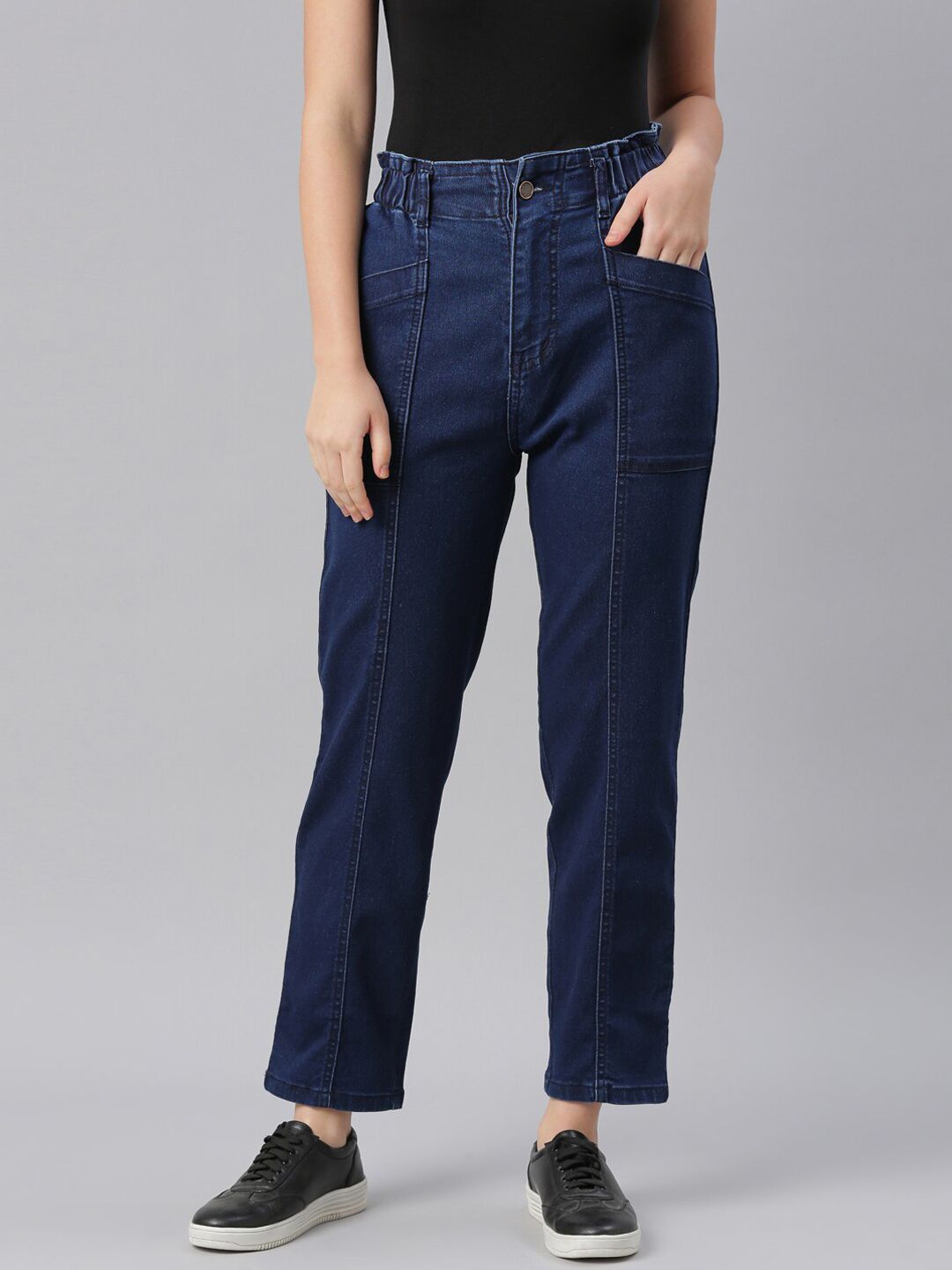 ZHEIA Women Blue High-Rise Stretchable Jeans Price in India