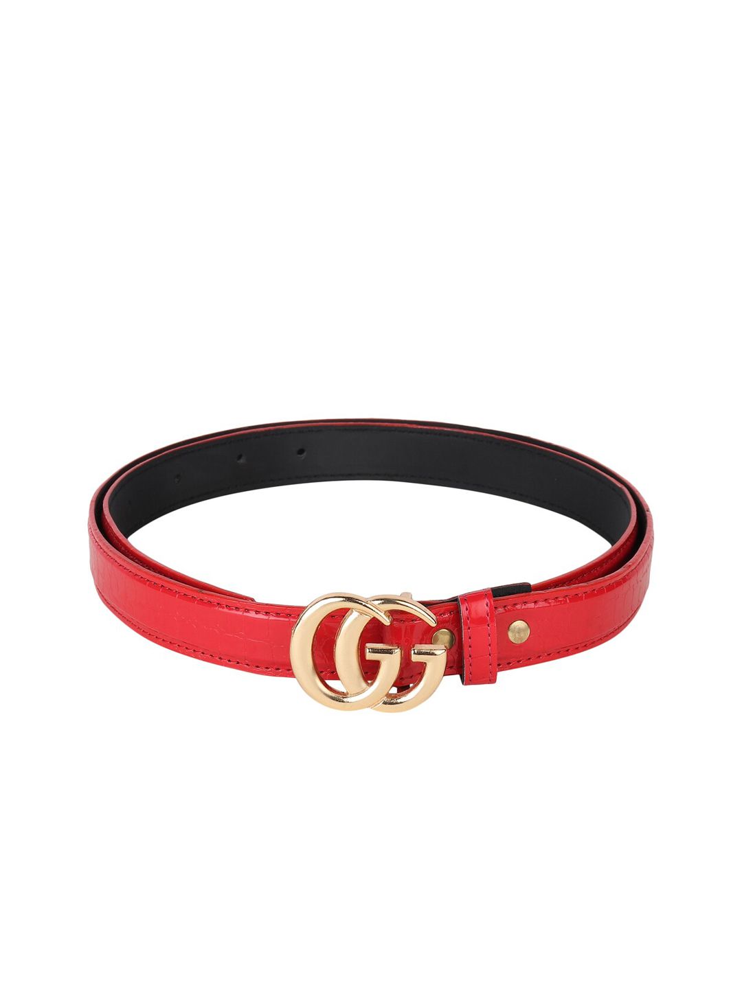 LONDON FASHION hob Women Red PU Belt Price in India