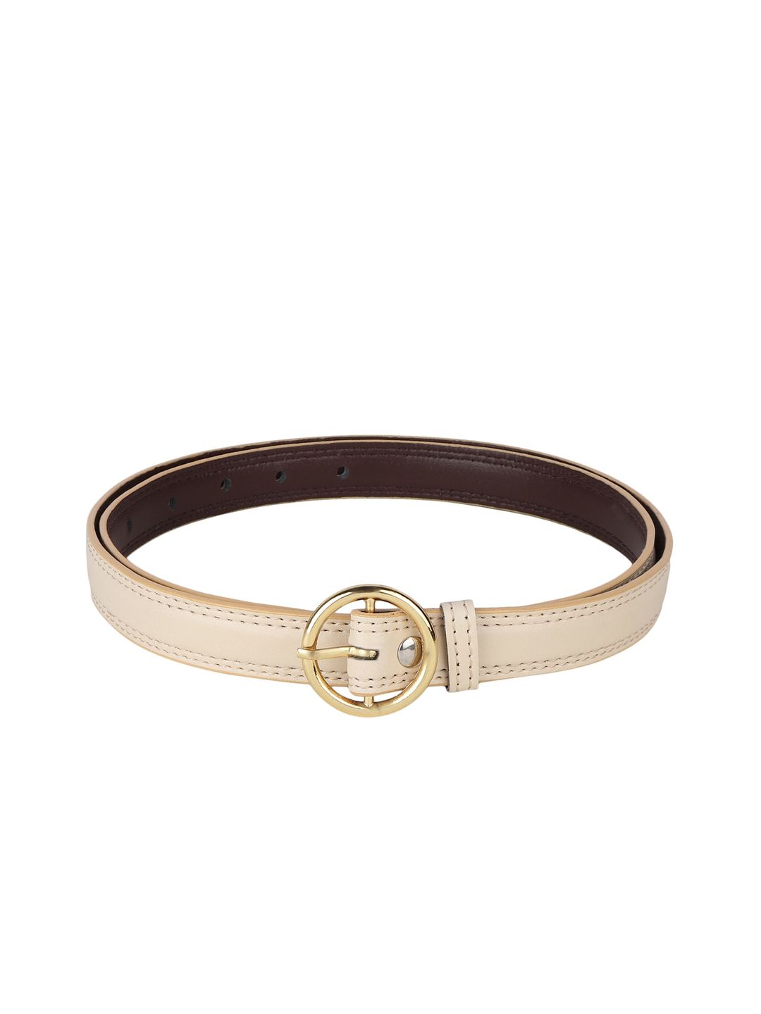 LONDON FASHION hob Women Cream-Coloured PU Belt Price in India