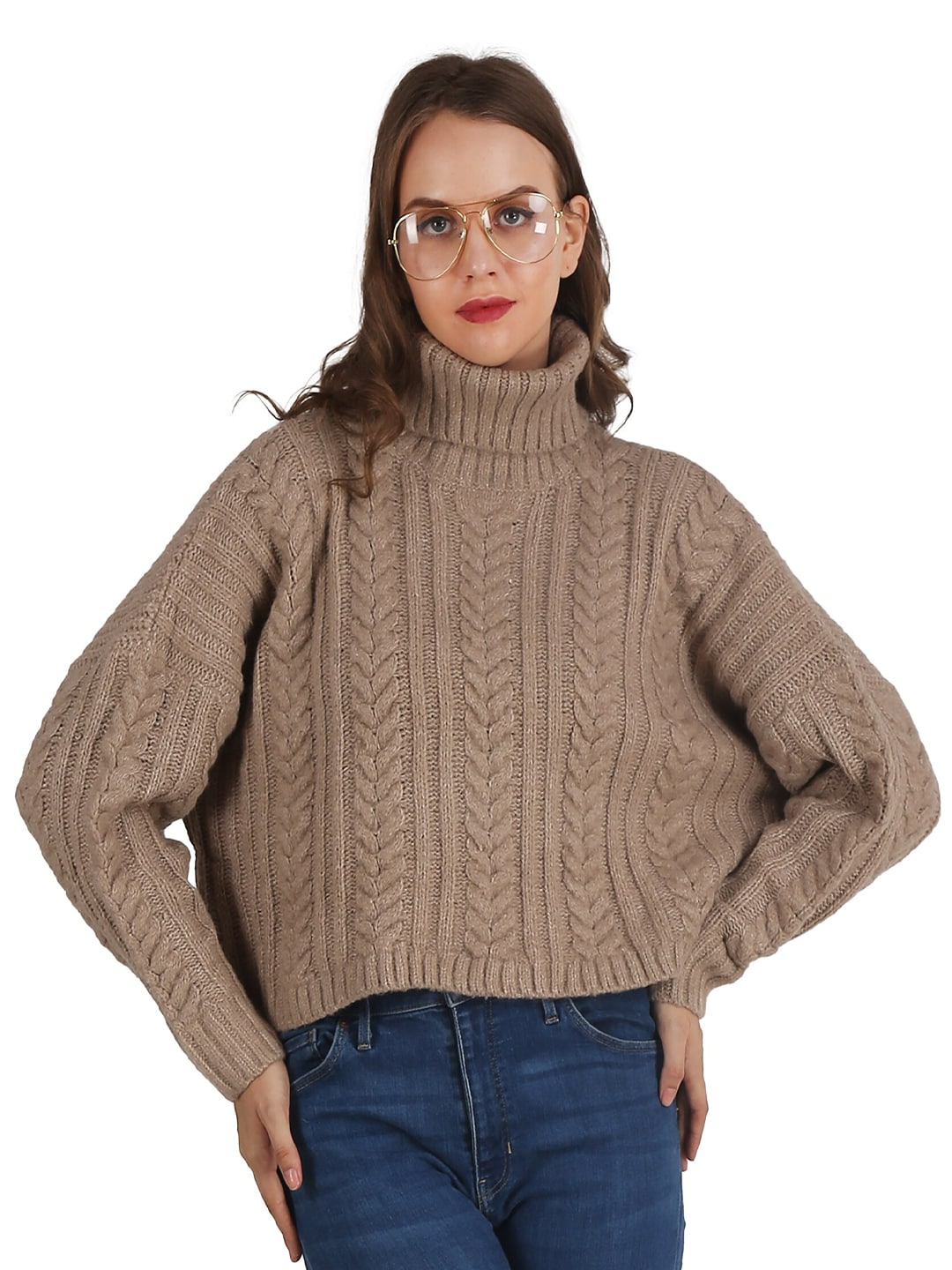 NoBarr Women Brown Sweaters Price in India