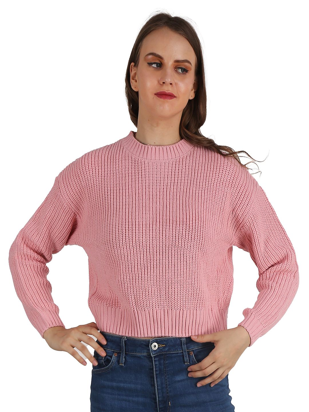 NoBarr Women Pink Sweaters Price in India