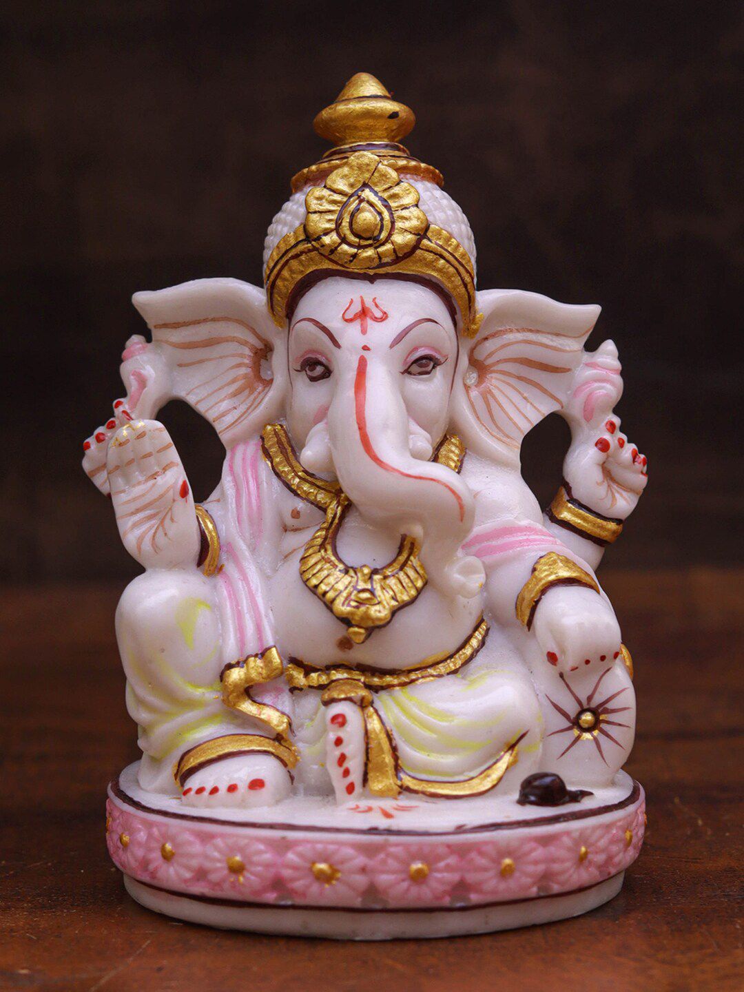 StatueStudio White Marble Dust Ganesha Idol Showpieces Price in India