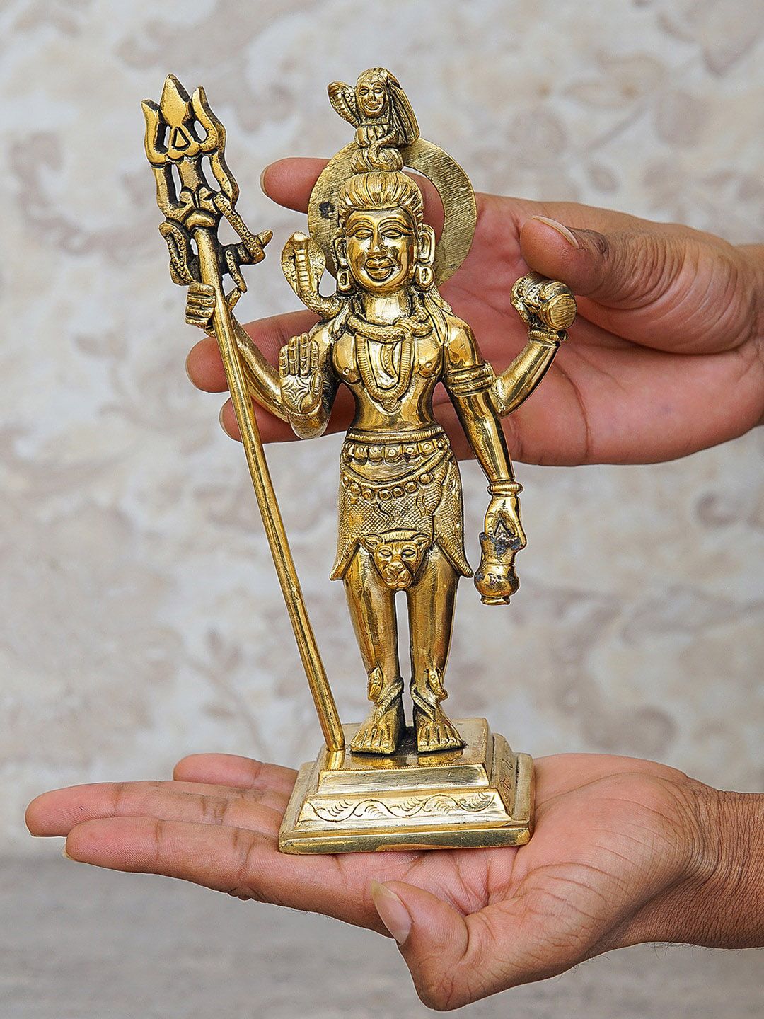 StatueStudio Gold-Toned Standing Shiva  Showpieces Price in India