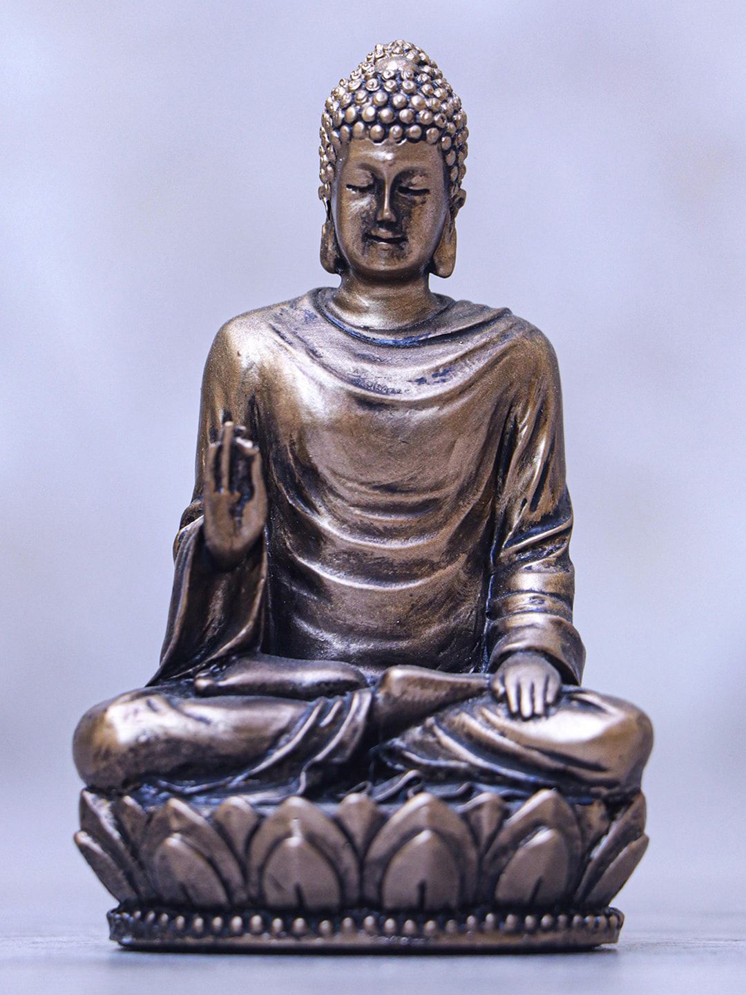 StatueStudio Gold -Toned Buddha Statue Showpieces Price in India