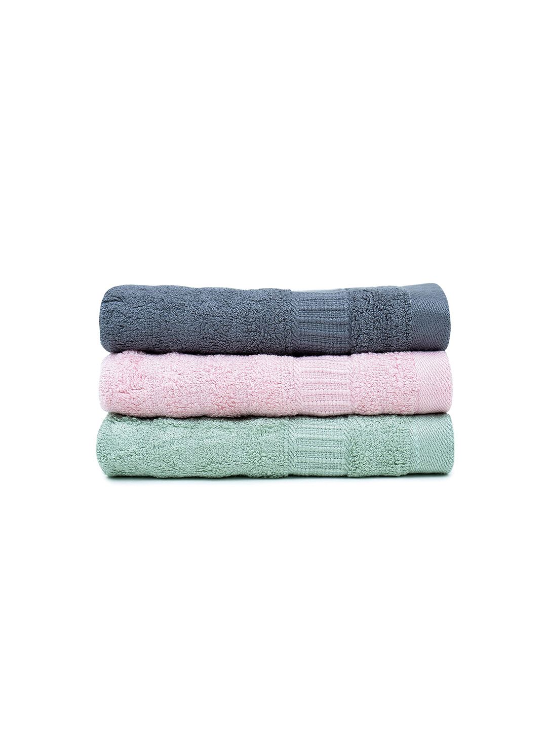 MUSH Set Of 3 Bamboo 600 GSM Ultra Soft & Eco Friendly Face Towels Price in India