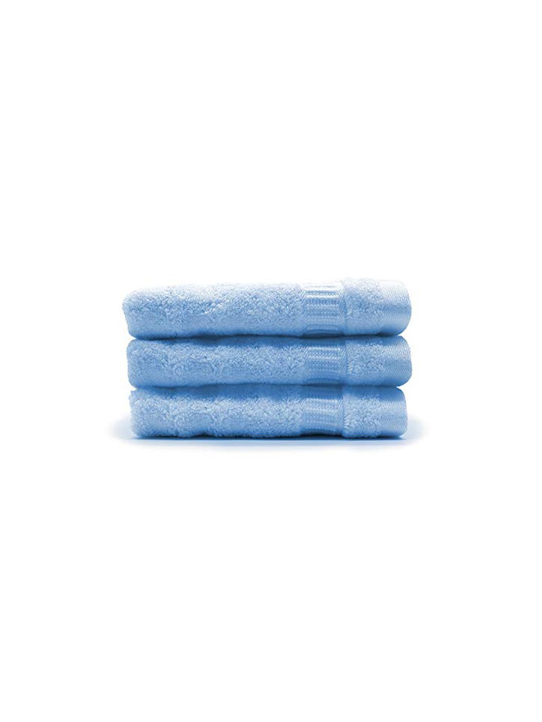 MUSH Set of 3 Blue Bamboo 600 GSM Ultra Soft & Eco Friendly Face Towels Price in India