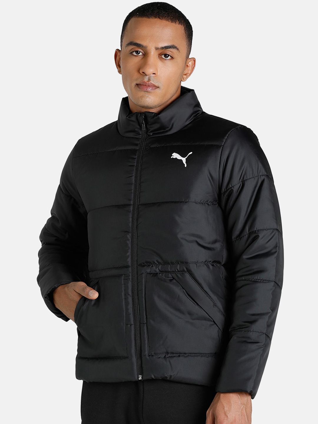 Puma Women Black ESS+ Outdoor Padded Jacket Price in India