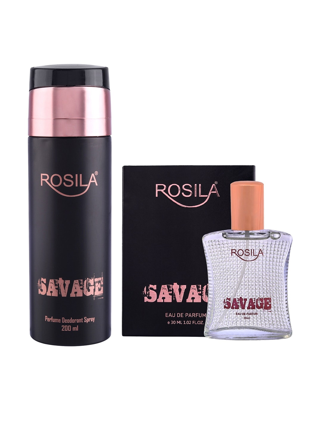ROSILA Set of Savage Eau De Parfum 30 ml & Savage Deodorant 200 ml Price in India