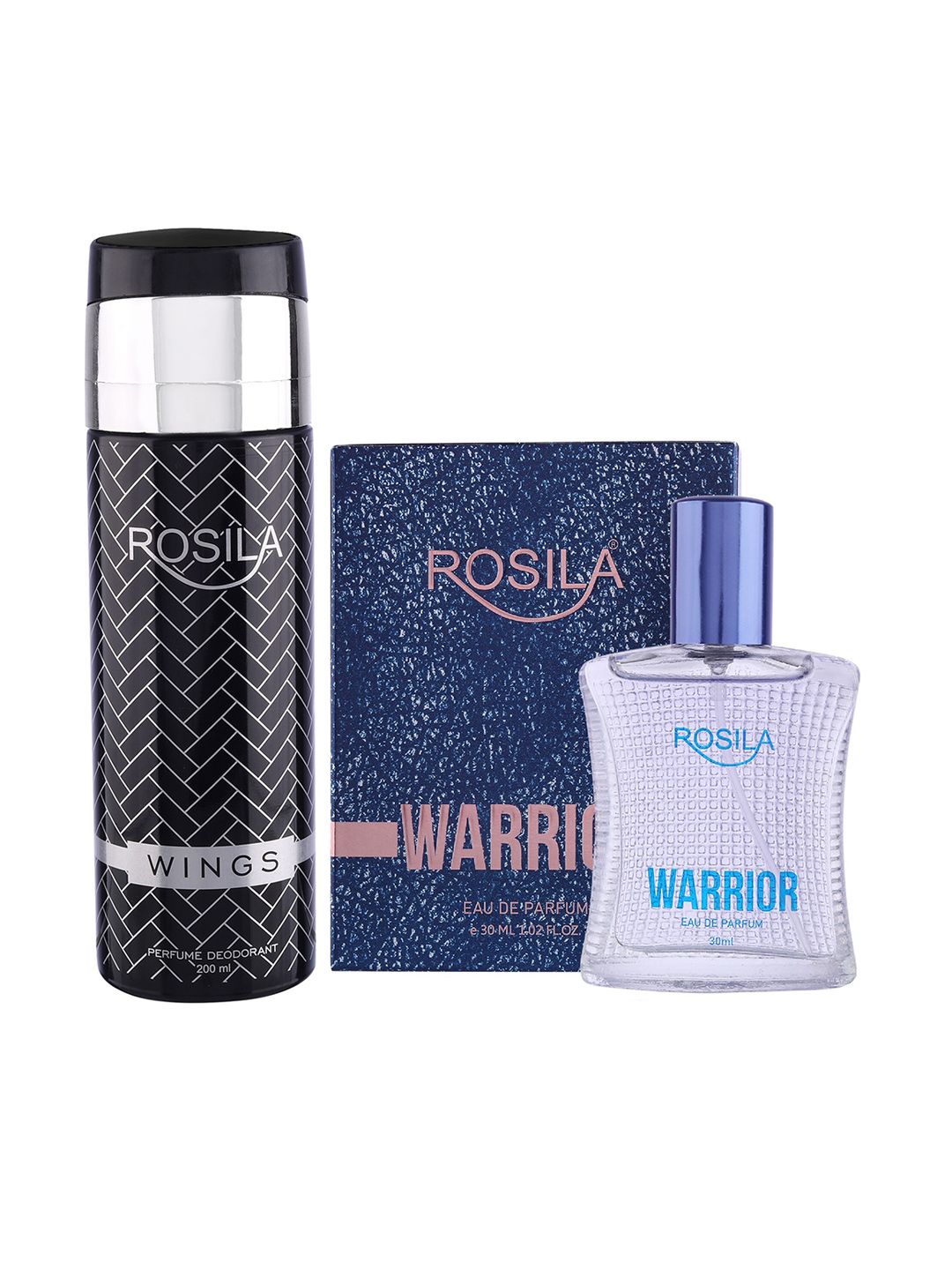 ROSILA Set of Warrior Eau De Parfum 30 ml & Wings Deodorant 200 ml Price in India