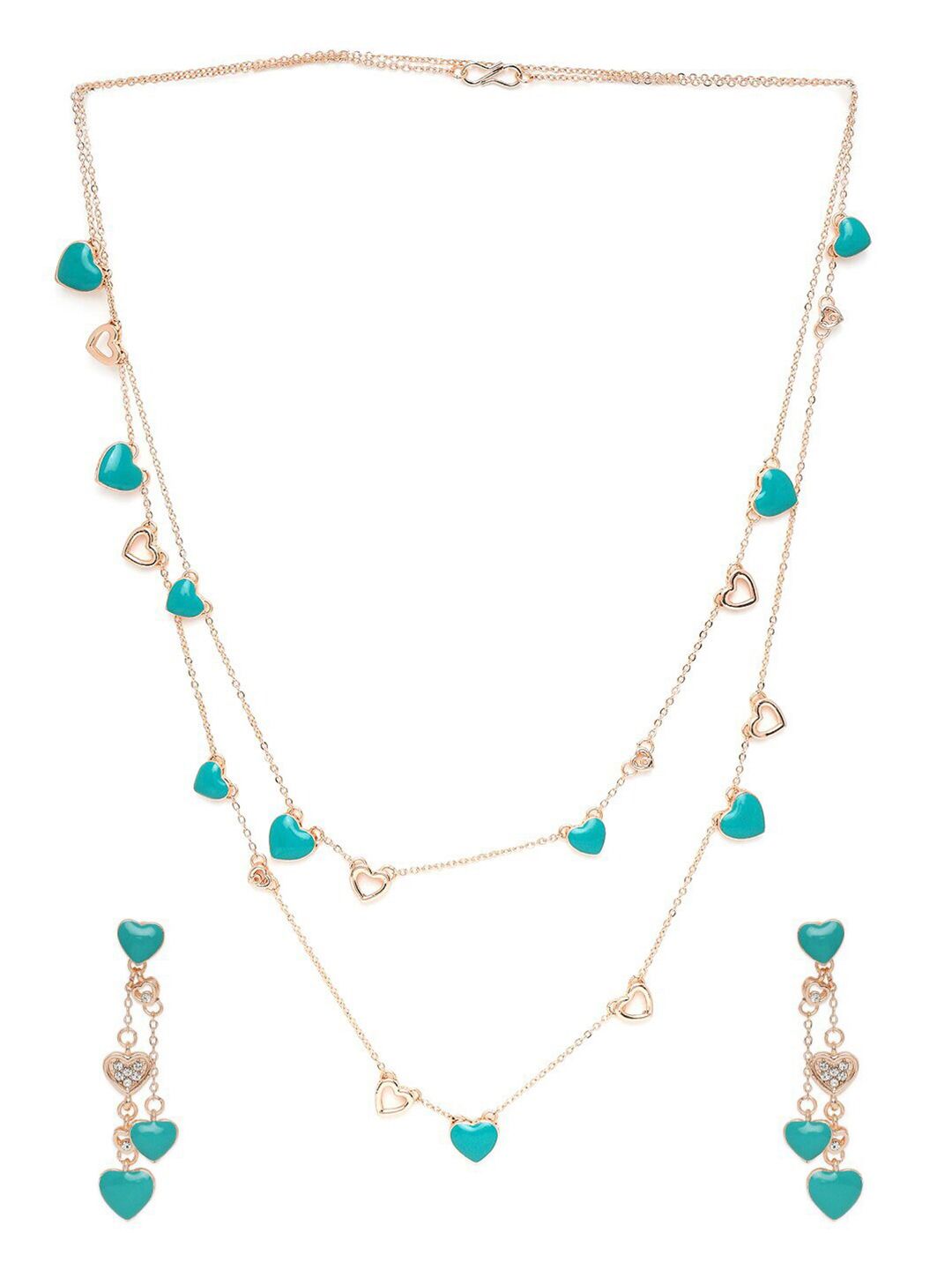 Mahi Women Green Necklace and Chains Price in India