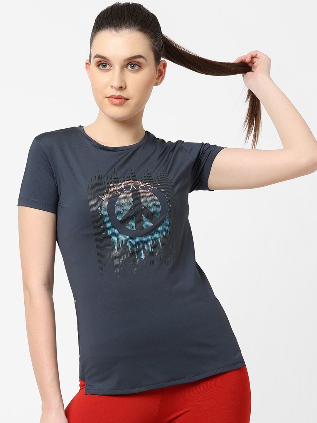 Sweet Dreams Women Grey Printed Lounge T-Shirts Price in India