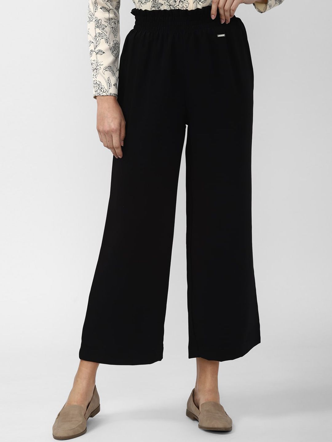 Van Heusen Woman Women Black Trousers Price in India