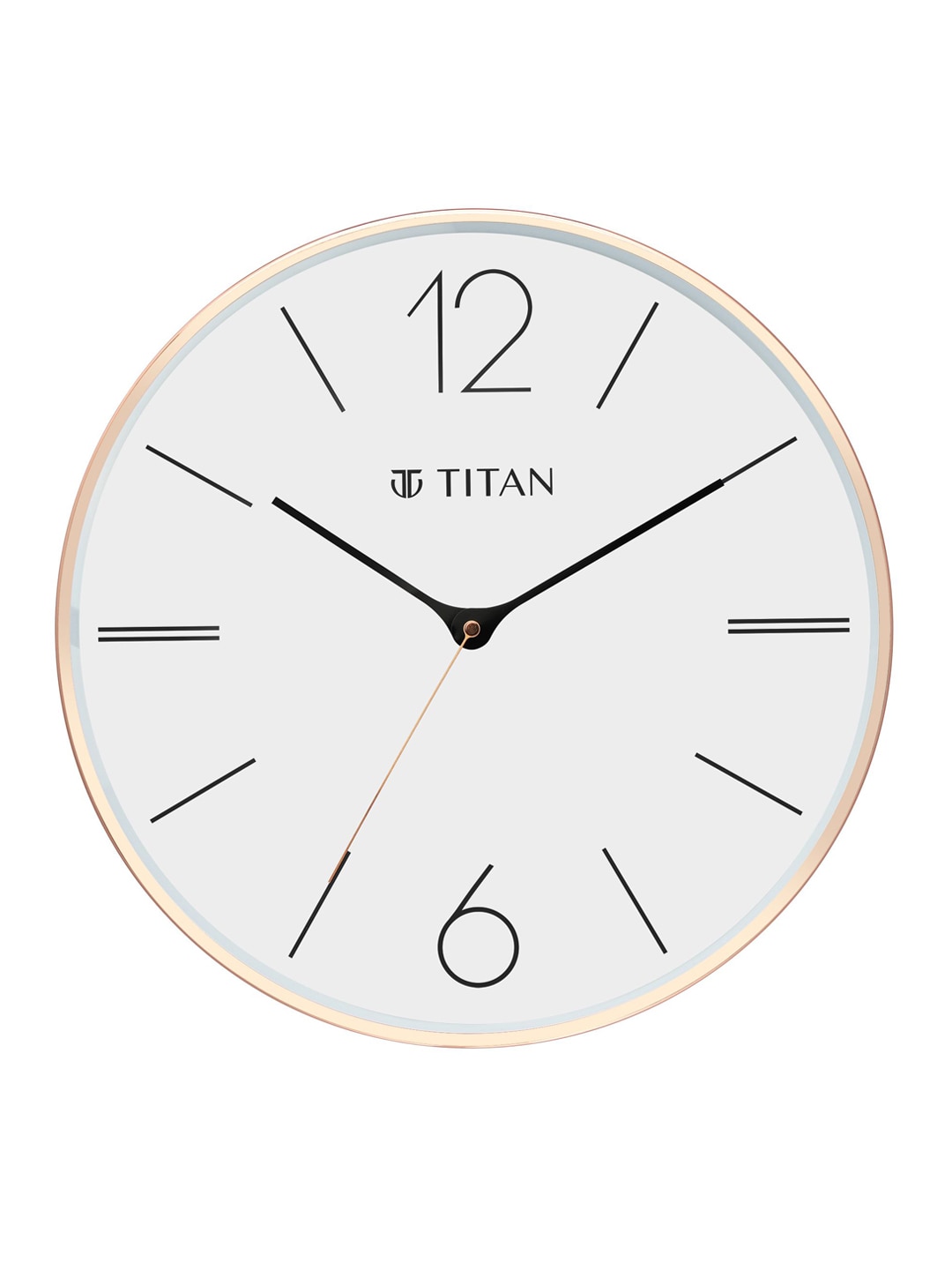 Titan Rose Gold & White Contemporary Wall Clock Price in India