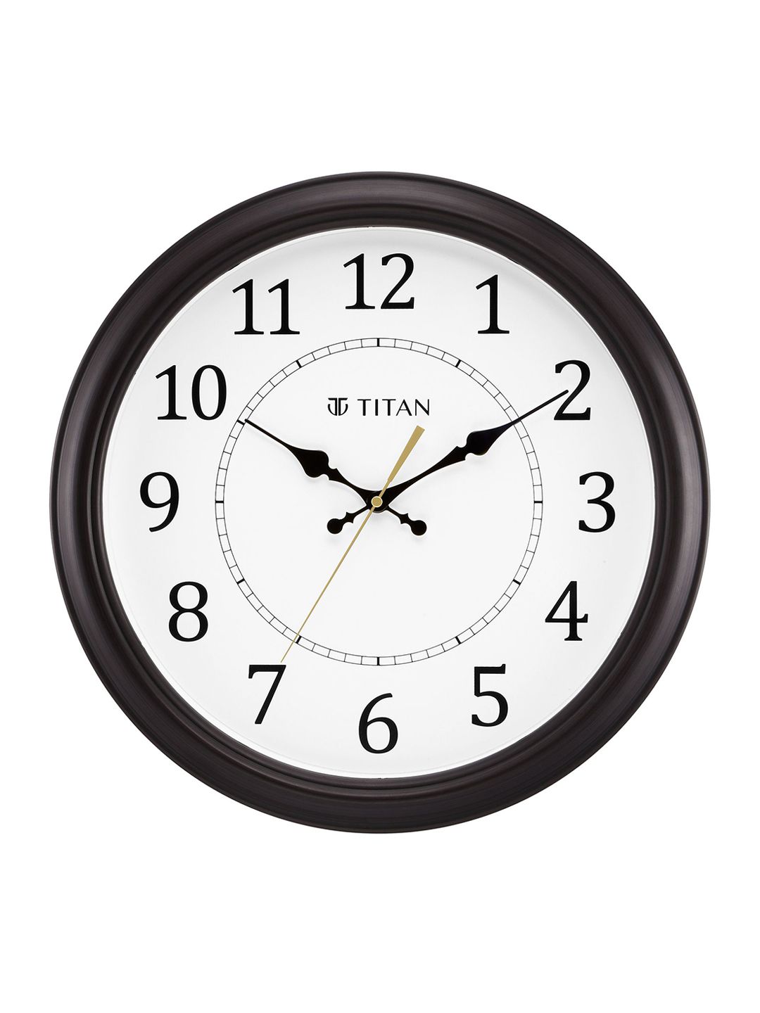 Titan Brown & White Contemporary Wall Clock Price in India