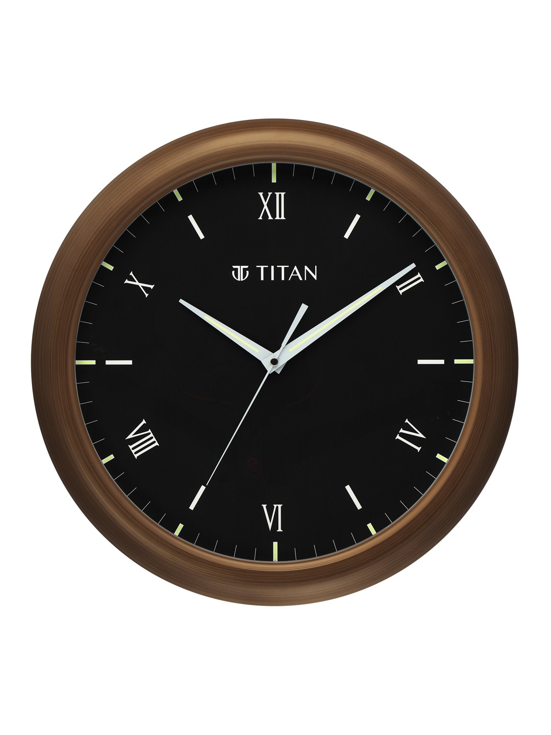 Titan Brown Contemporary Wall Clock Price in India