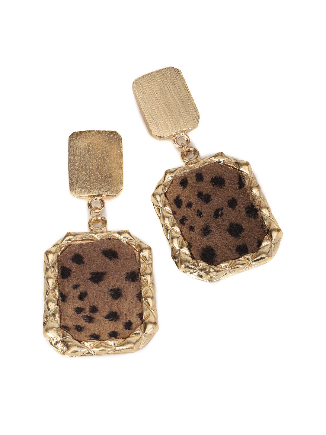 FOREVER 21 Brown Contemporary Drop Earrings Price in India