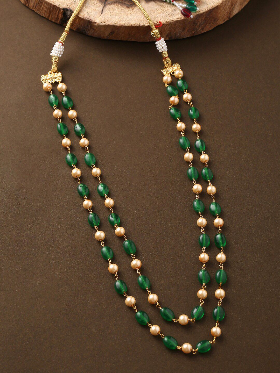 THE AAB STUDIO Women Green Necklace and Chains Price in India