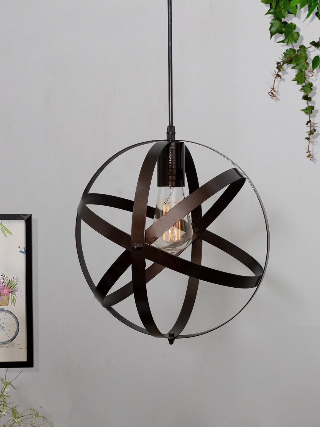 Homesake Copper Toned Hanging Ceiling Light Price in India