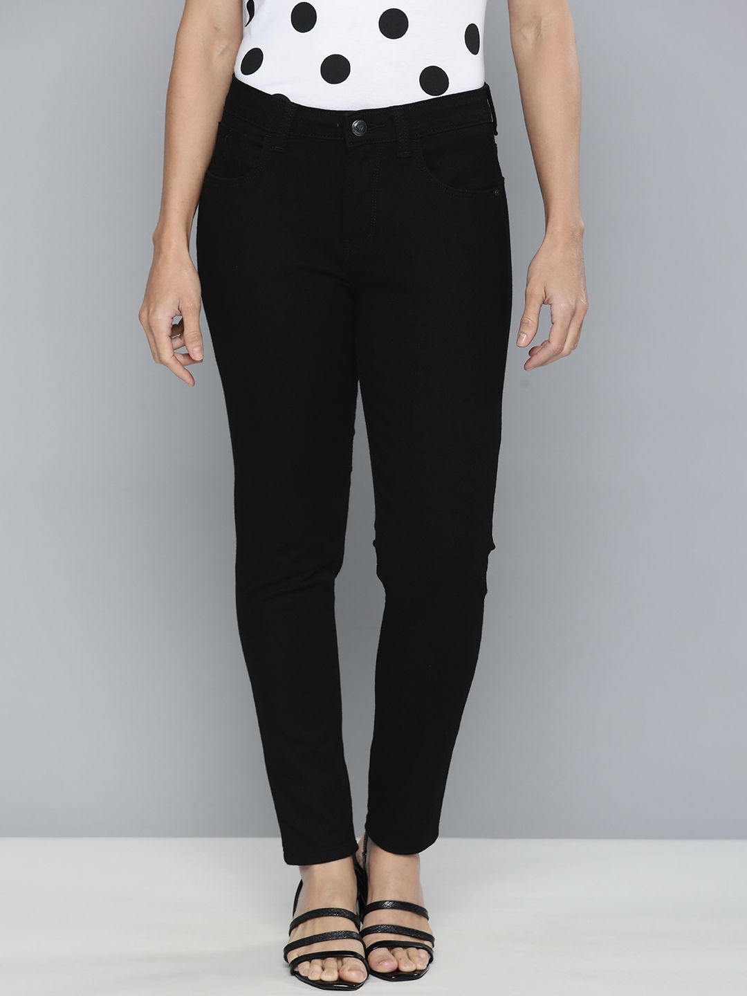 Flying Machine Women Black Veronica Skinny Fit Stretchable Jeans Price in India