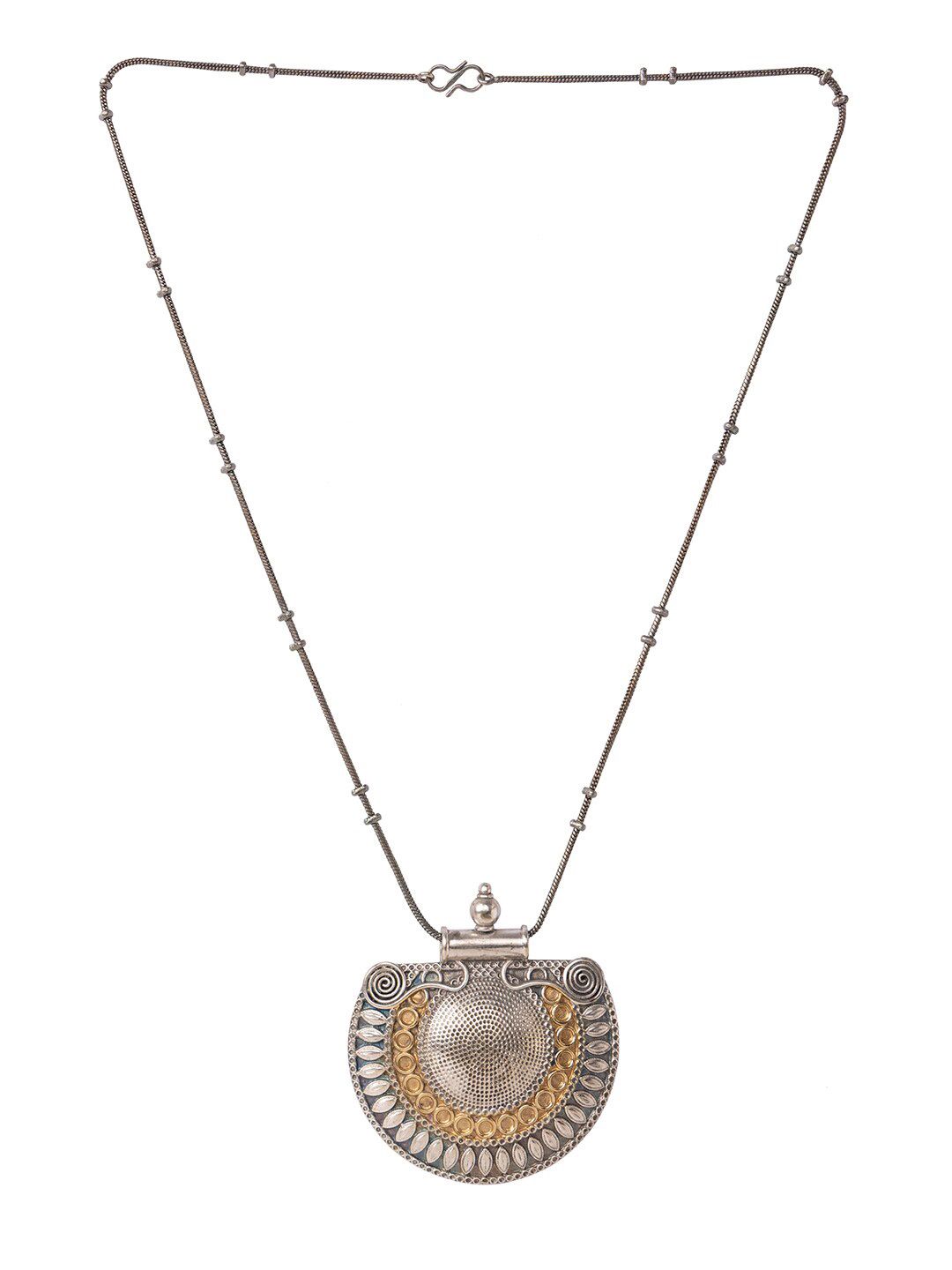INDYA Women Silver Necklace and Chains Price in India