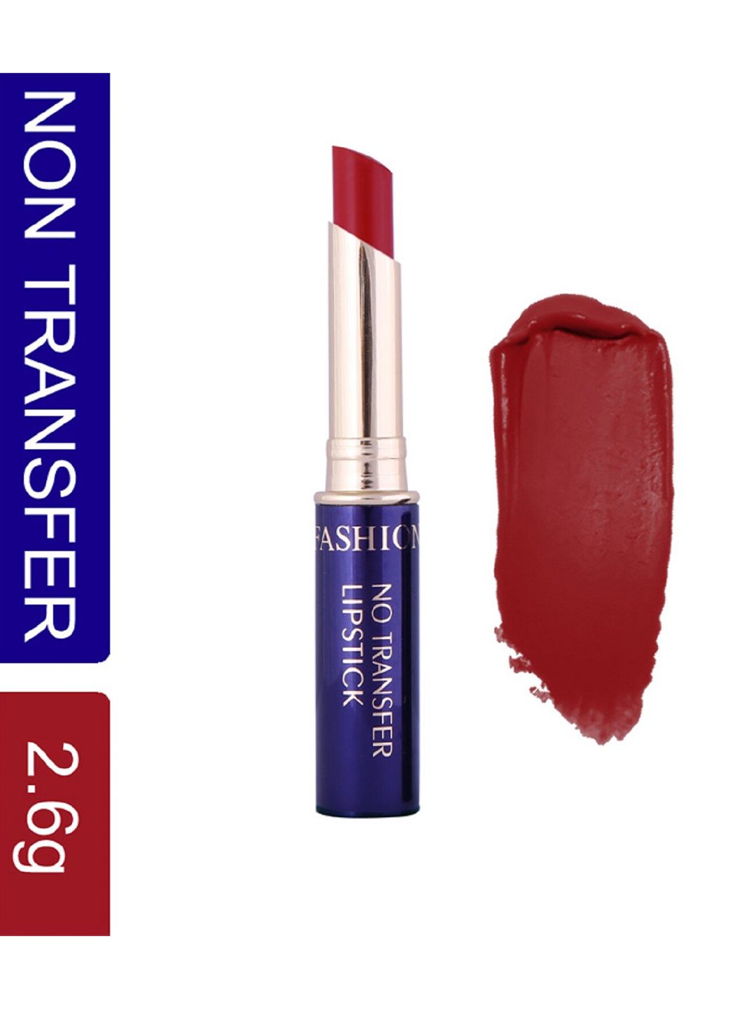 Fashion Colour No Transfer Matte Waterproof Lipstick 2.6 g - Jazz Red 55 Price in India
