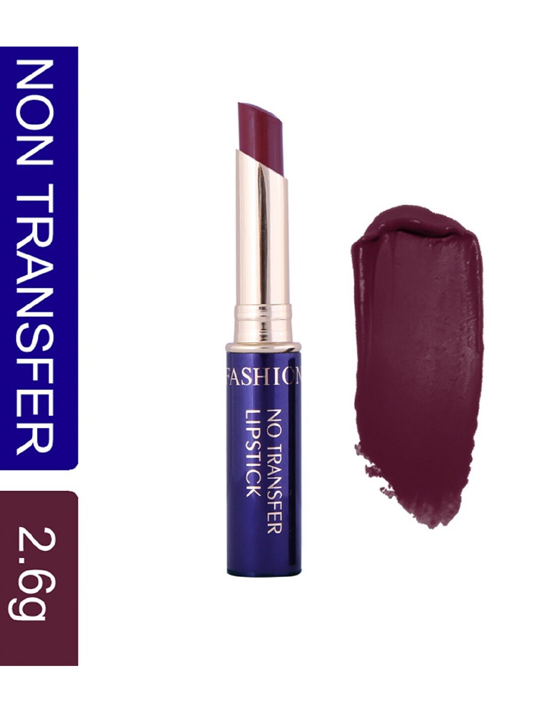 Fashion Colour No Transfer Matte Waterproof Lipstick 2.6 g - Dull Violet 40 Price in India