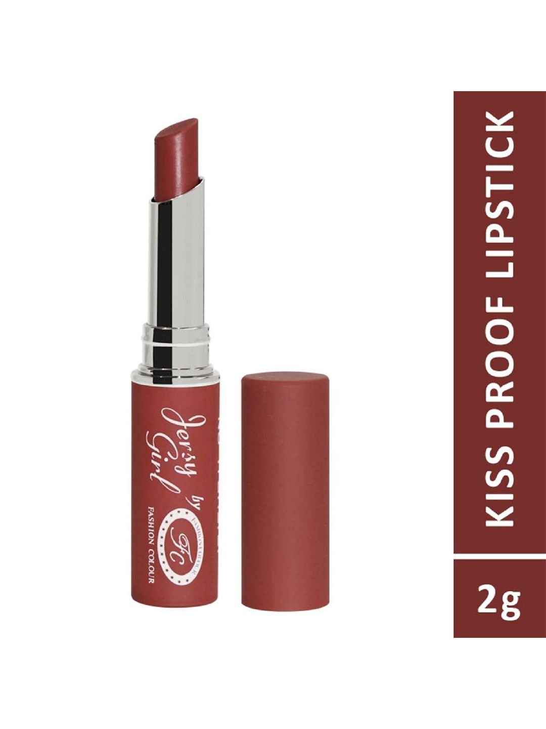 Fashion Colour Jersy Girl Kiss Proof No Transfer Matte Lipstick - Deep Berries 12 Price in India