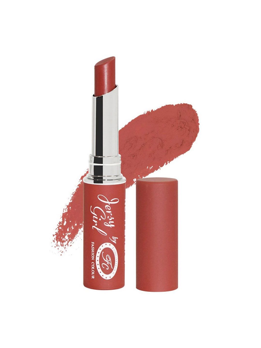 Fashion Colour Jersy Girl Kiss Proof No Transfer Matte Lipstick - Red Iron 06 Price in India