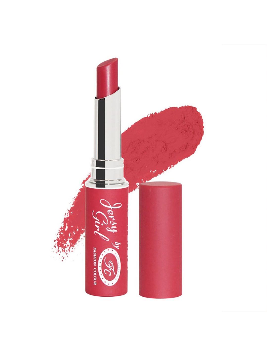 Fashion Colour Jersy Girl Kiss Proof No Transfer Matte Lipstick - Carminerose 01 Price in India