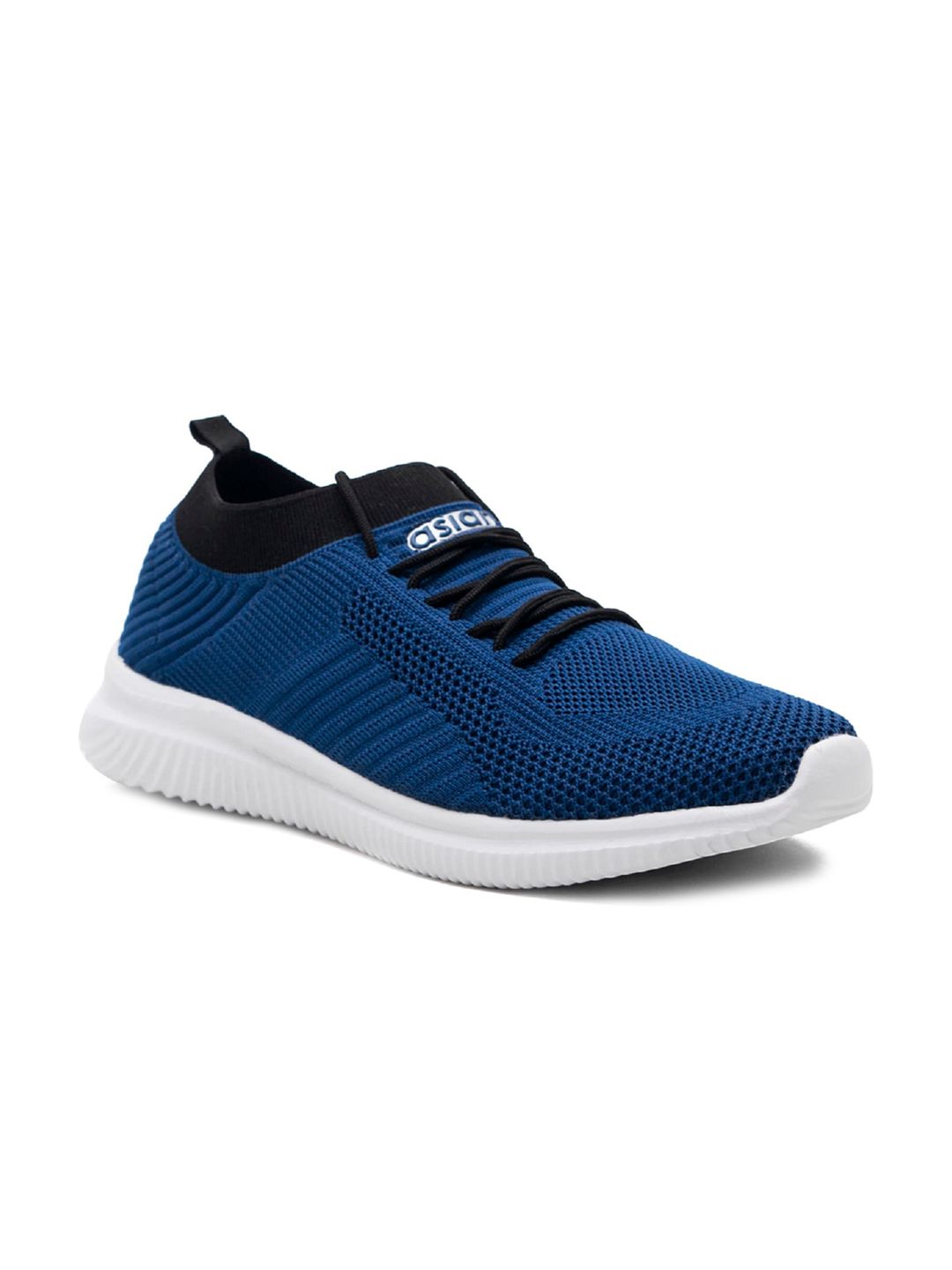 ASIAN Men Turquoise Blue Woven Design Sneakers