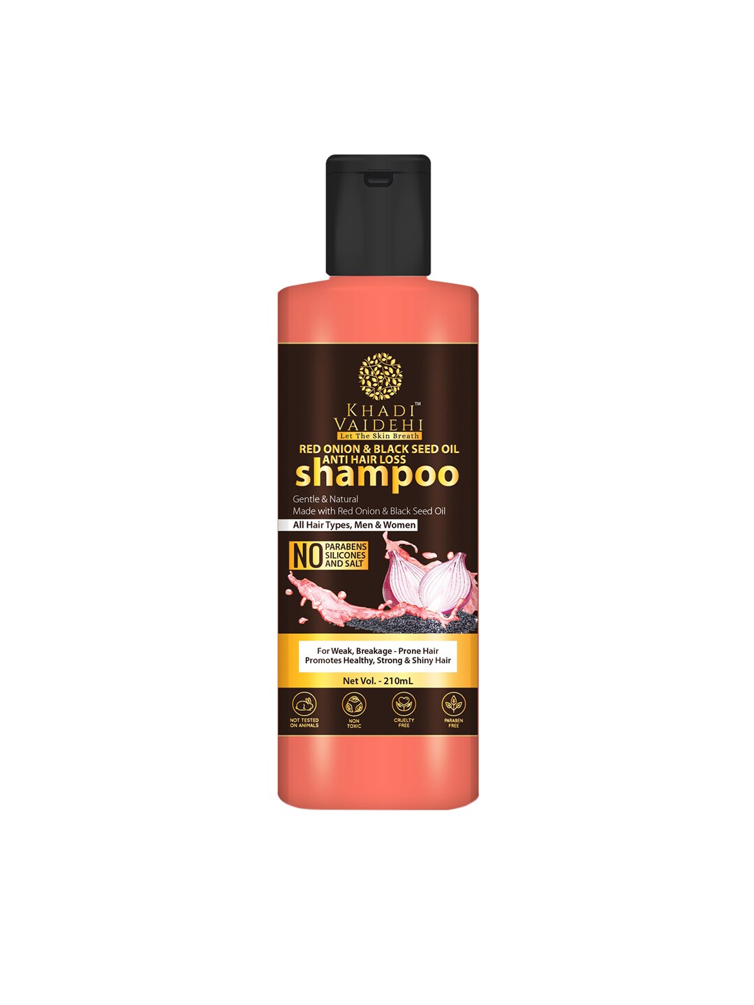Khadi Vaidehi Red Onion & Black Seed Oil Anti Hair Loss Shampoo - 210 ml Price in India