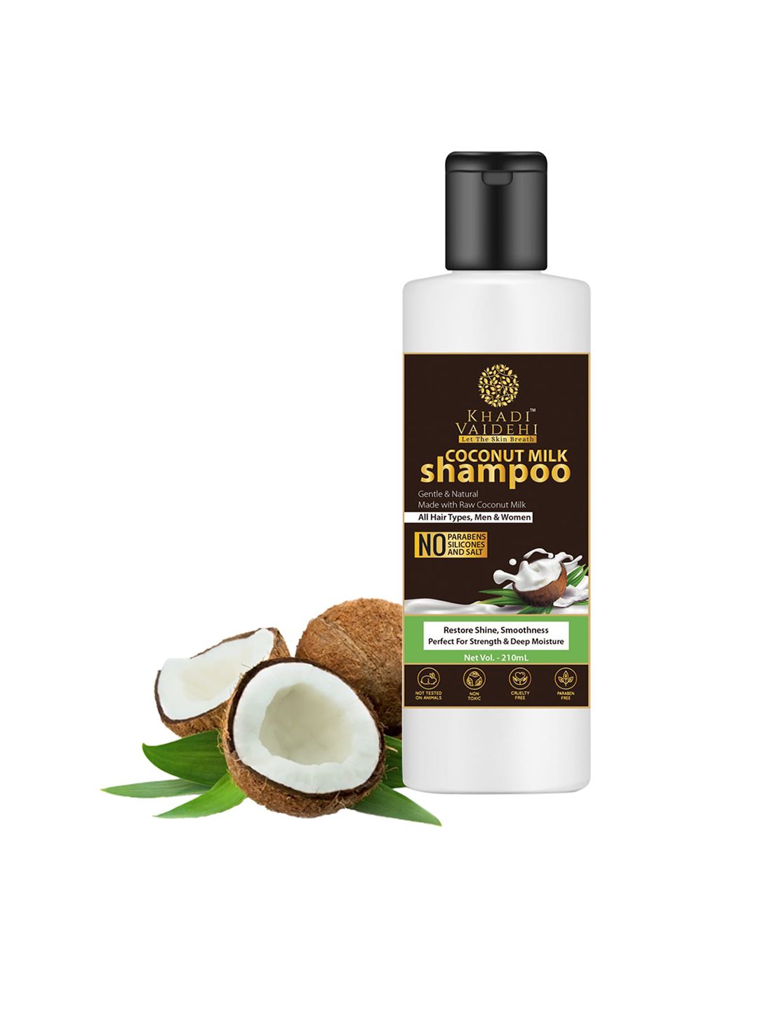 Khadi Vaidehi Gentle & Natural Coconut Milk Damage Repair Shampoo - 210 ml Price in India