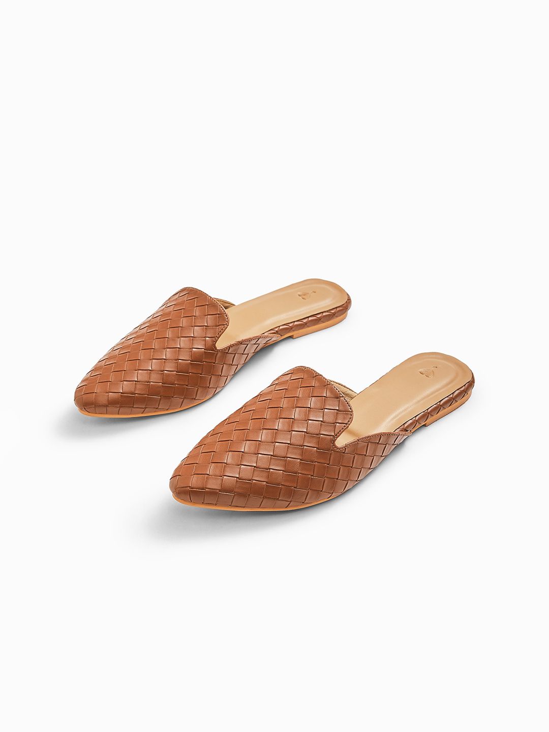 The Label Life Women Brown Mules Flats Price in India