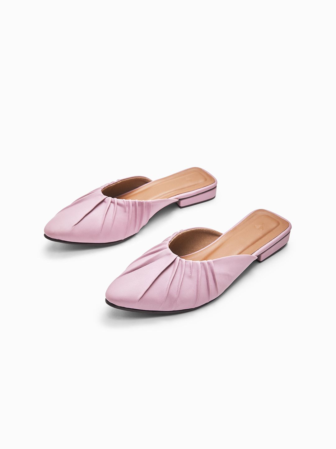 The Label Life Women Pink Mules Flats Price in India