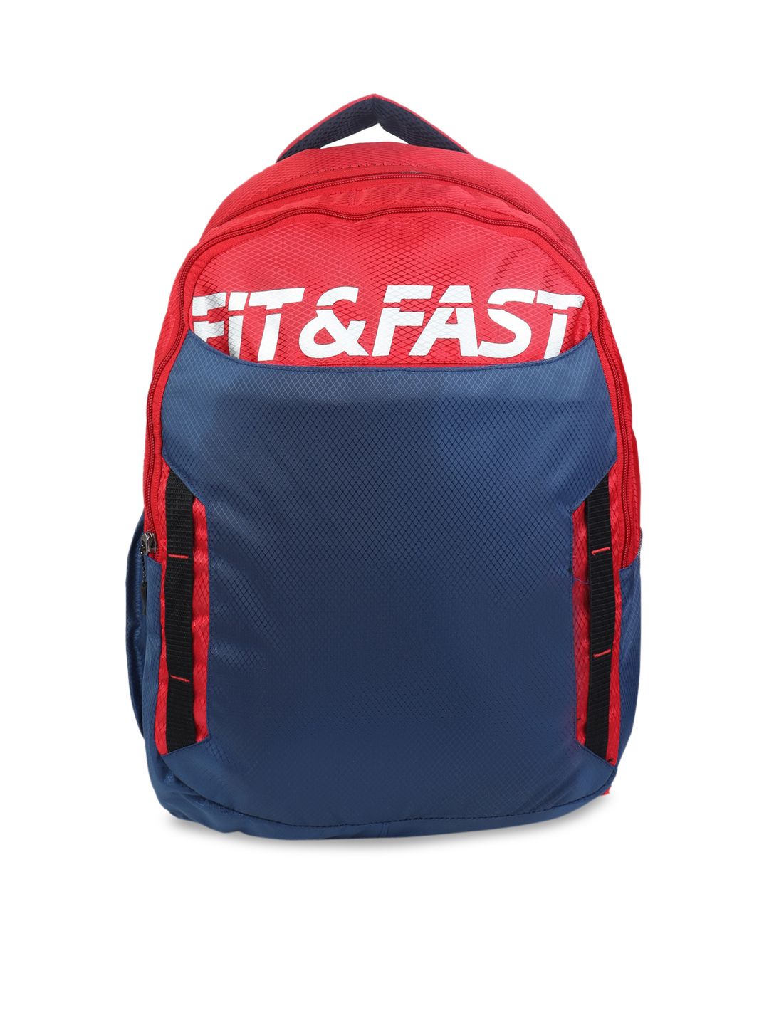 LIONBONE Unisex Blue & Red Colourblocked Backpack Price in India