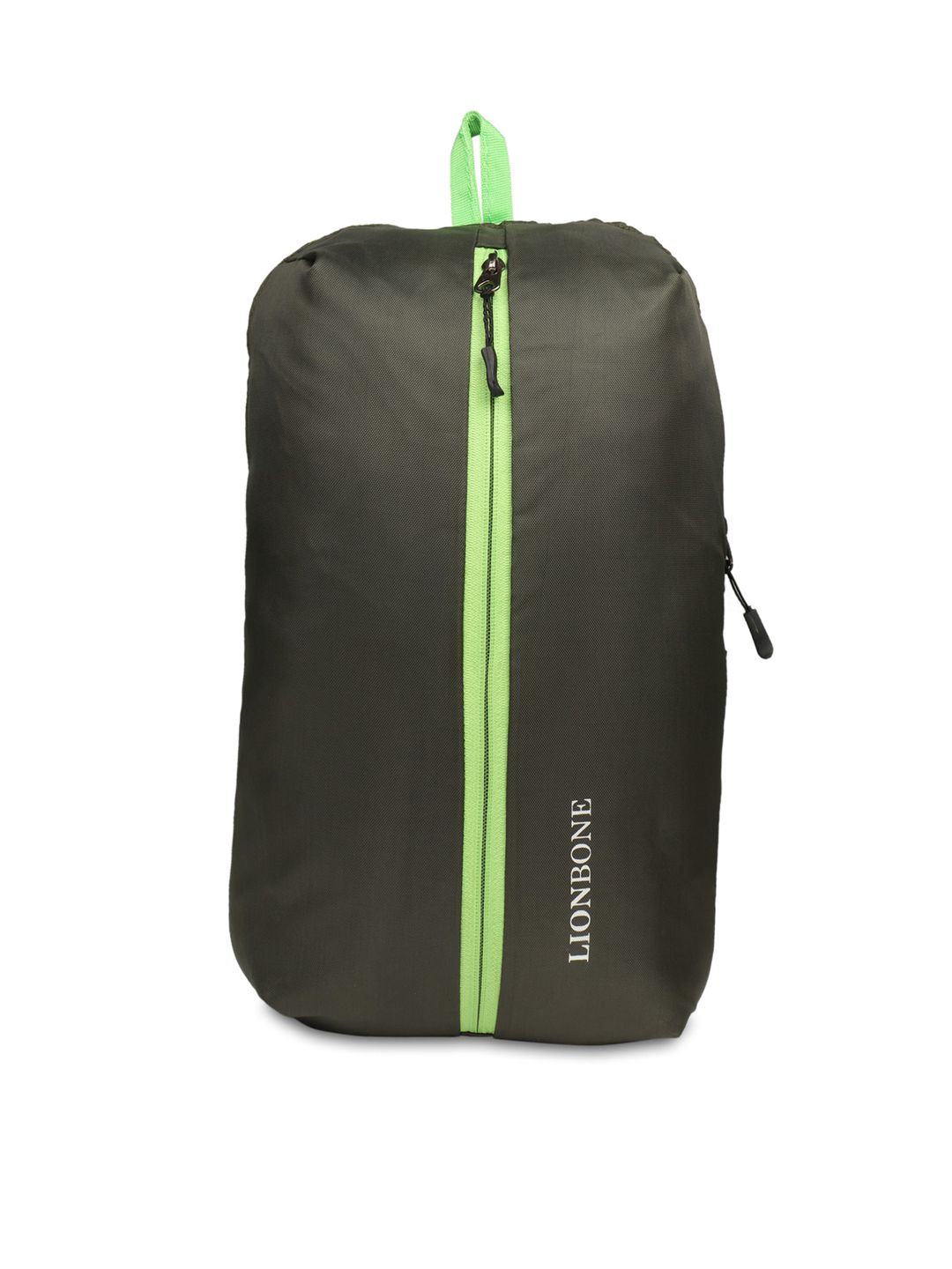 LIONBONE Unisex Green & Black Geometric Backpack Price in India