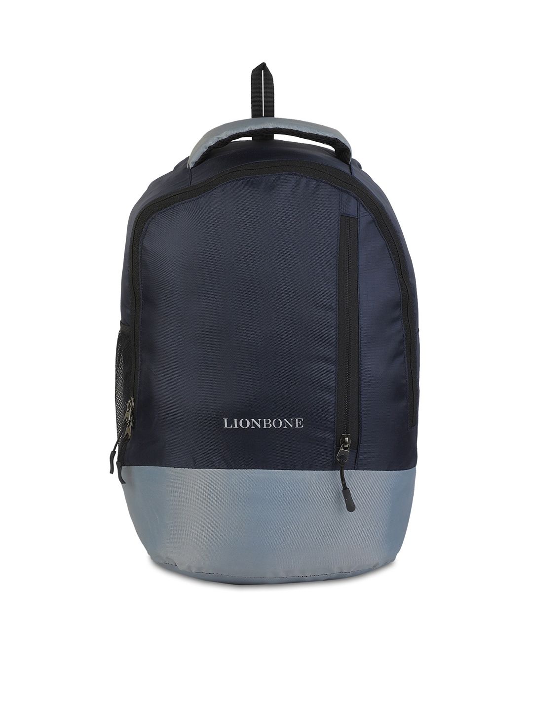 LIONBONE Unisex Blue & Grey Colourblocked Backpack Price in India