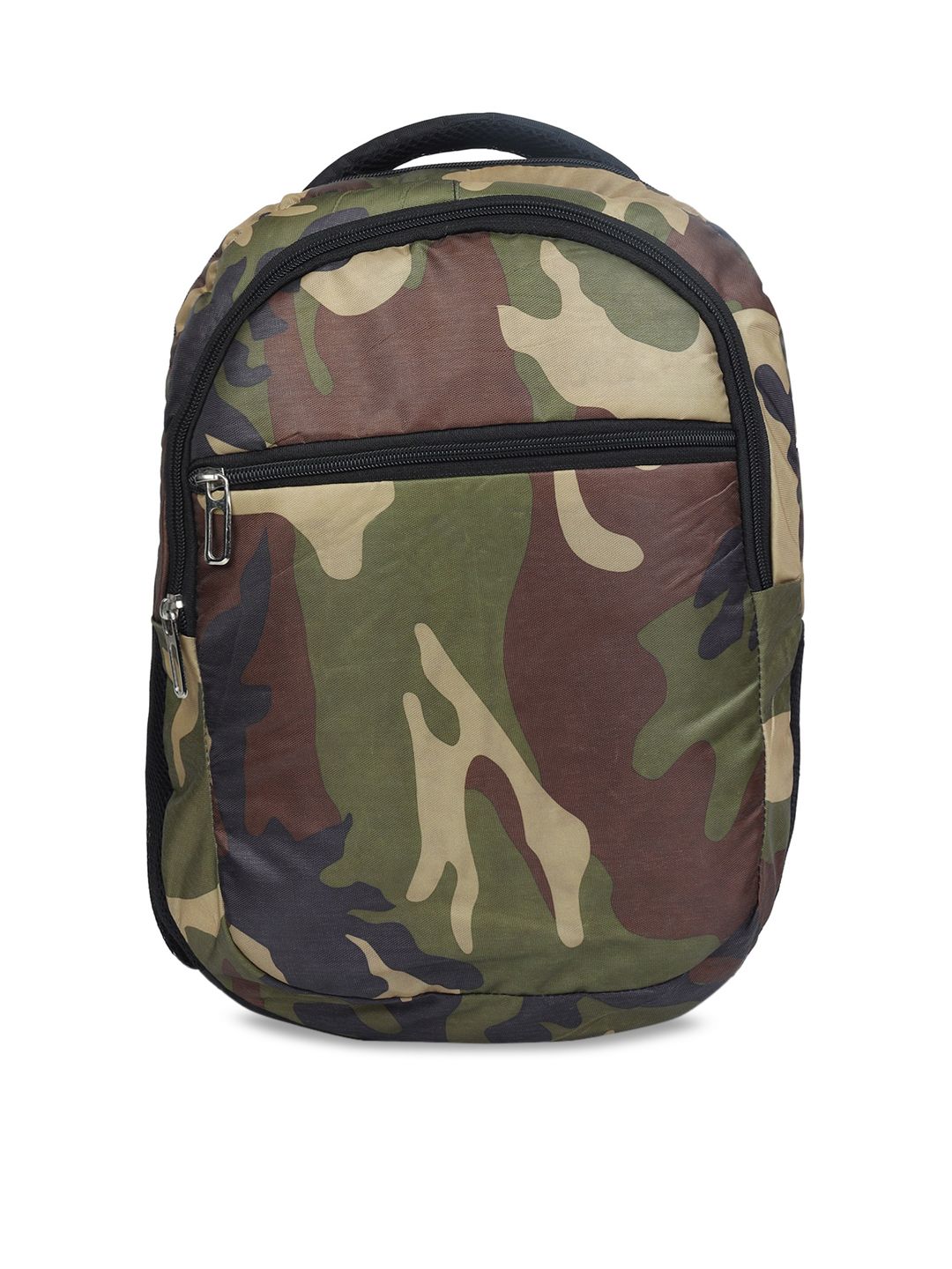 LIONBONE Unisex Olive Green & Brown Camouflage 16 Inch Laptop Backpack Price in India