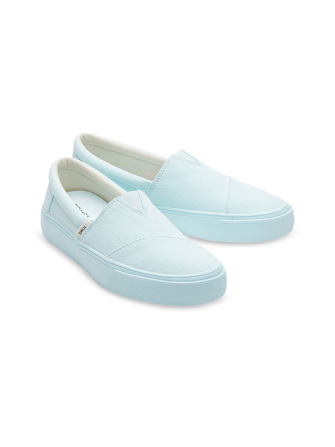 TOMS Women Blue Canvas Alpargata Fenix Slip-on Sneakers Price in India